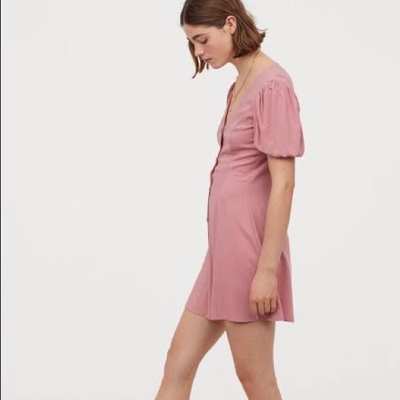 Dusky Pink Short Dress - Picture 4 of 6